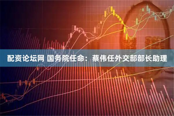 配资论坛网 国务院任命：蔡伟任外交部部长助理